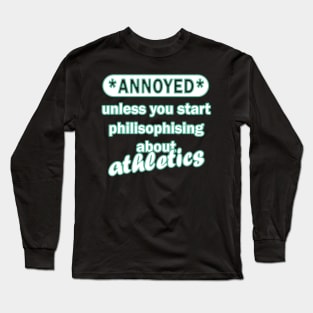 Athlete Triathlon Sport Team Swimming Running Long Sleeve T-Shirt